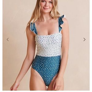 Summersalt Ruffle Oasis 14 one piece bathing suit